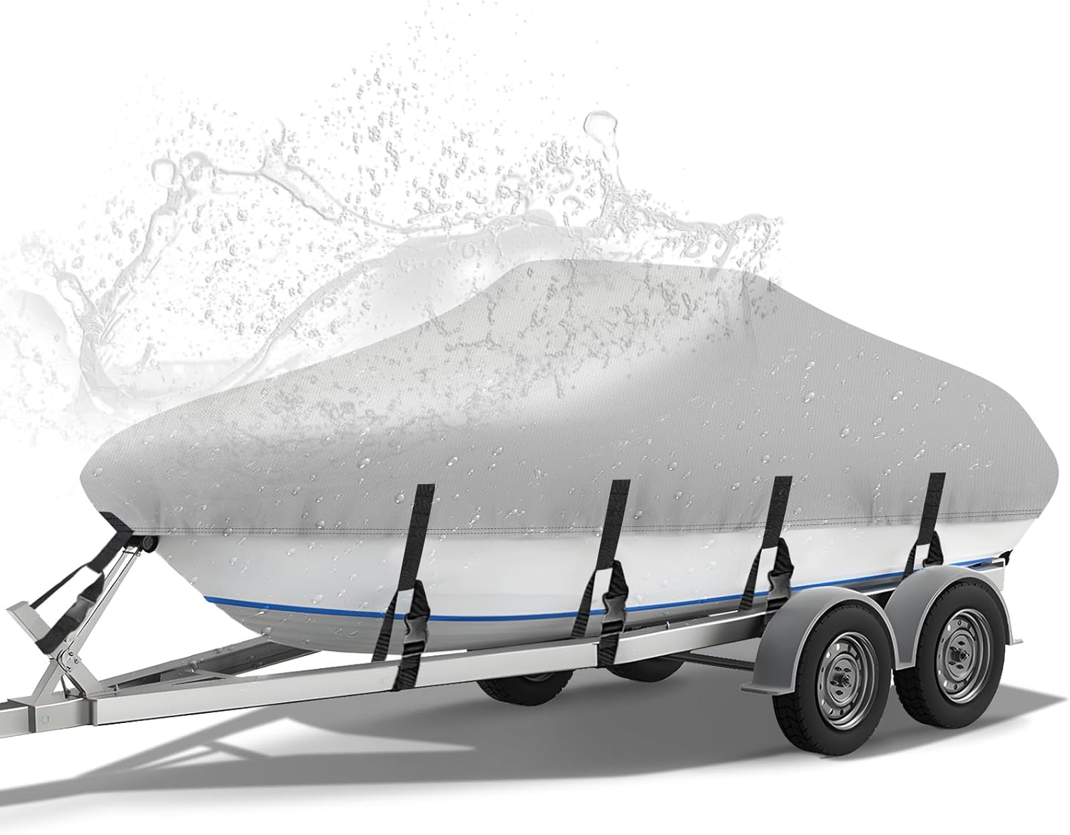NEVERLAND Boat Cover 17-19 ft Heavy Duty Waterproof Protection