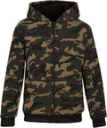Coney Island Boys Sweatshirt Sherpa Lined Zip Hoodie - Size Up
