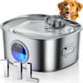 Dog Water Fountain Stainless Steel 11L Large Capacity - Quiet