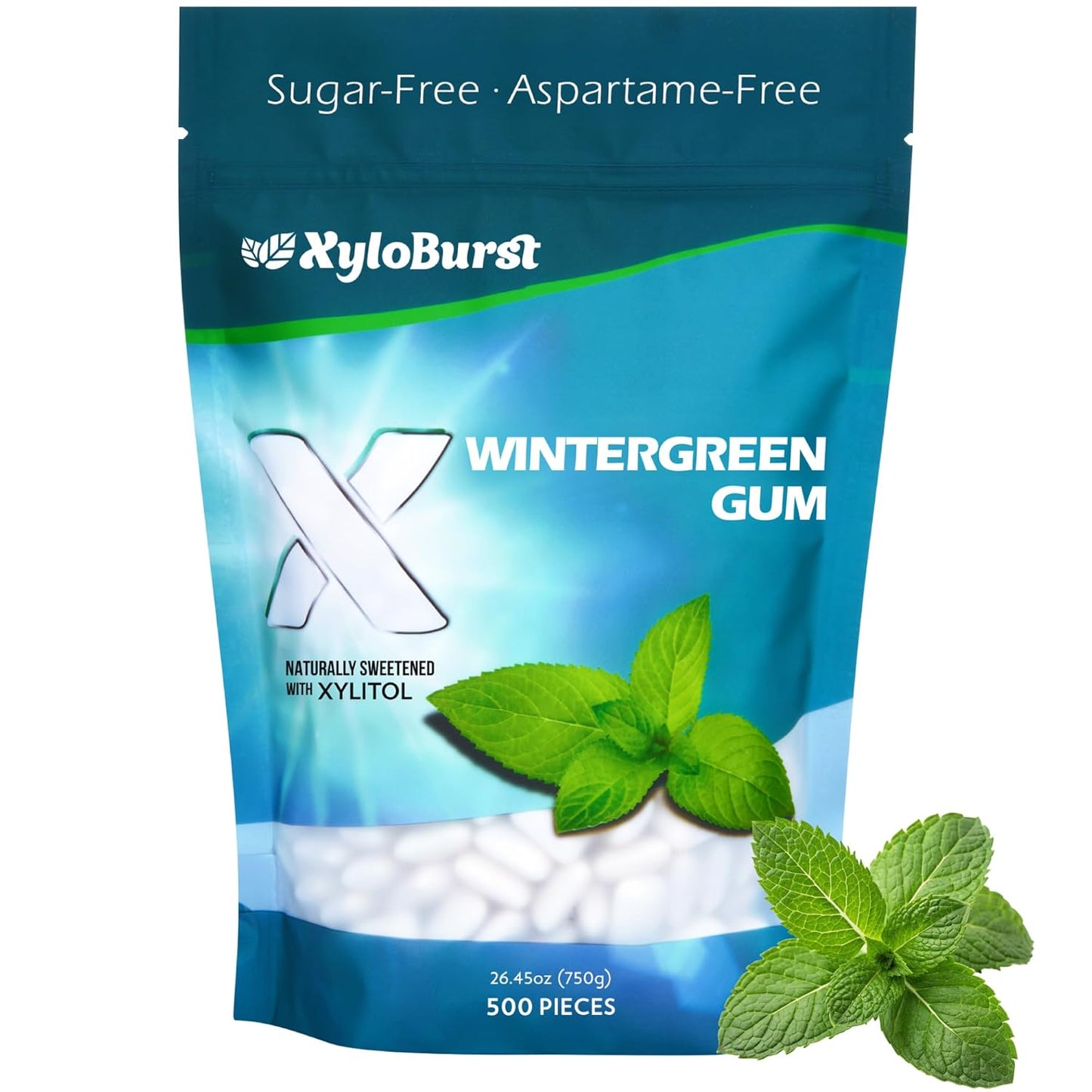 XyloBurst Xylitol Chewing Gum - Sugar Free & Keto Friendly