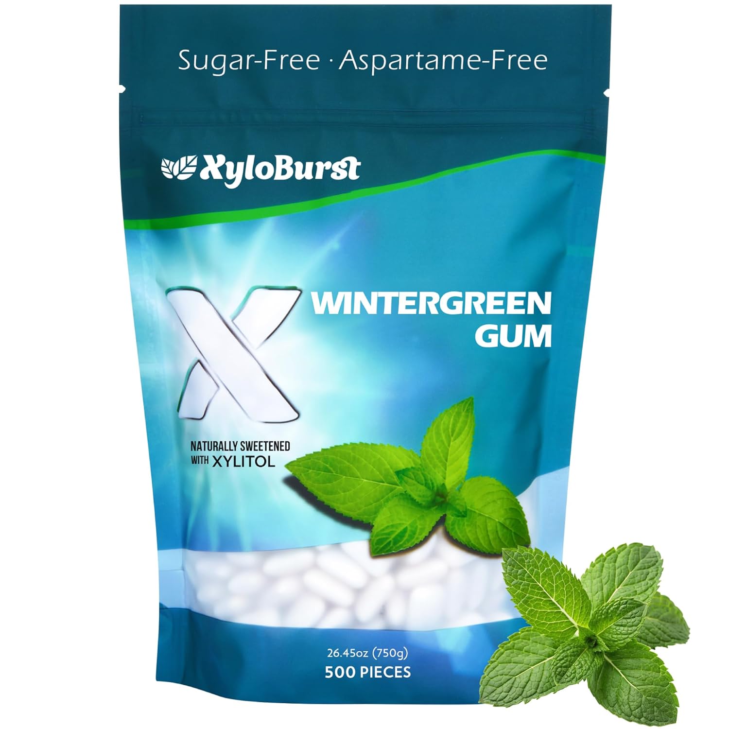 XyloBurst Xylitol Chewing Gum - Sugar Free & Keto Friendly