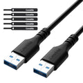 High-Speed USB 3.0 Male to Male Cable - Data Transfer, 6ft