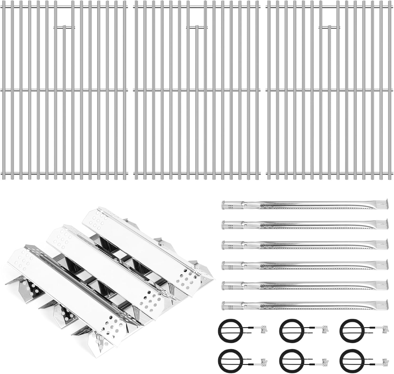 Stainless Steel Cooking Grate Kit for Nexgrill 6 Burner Models