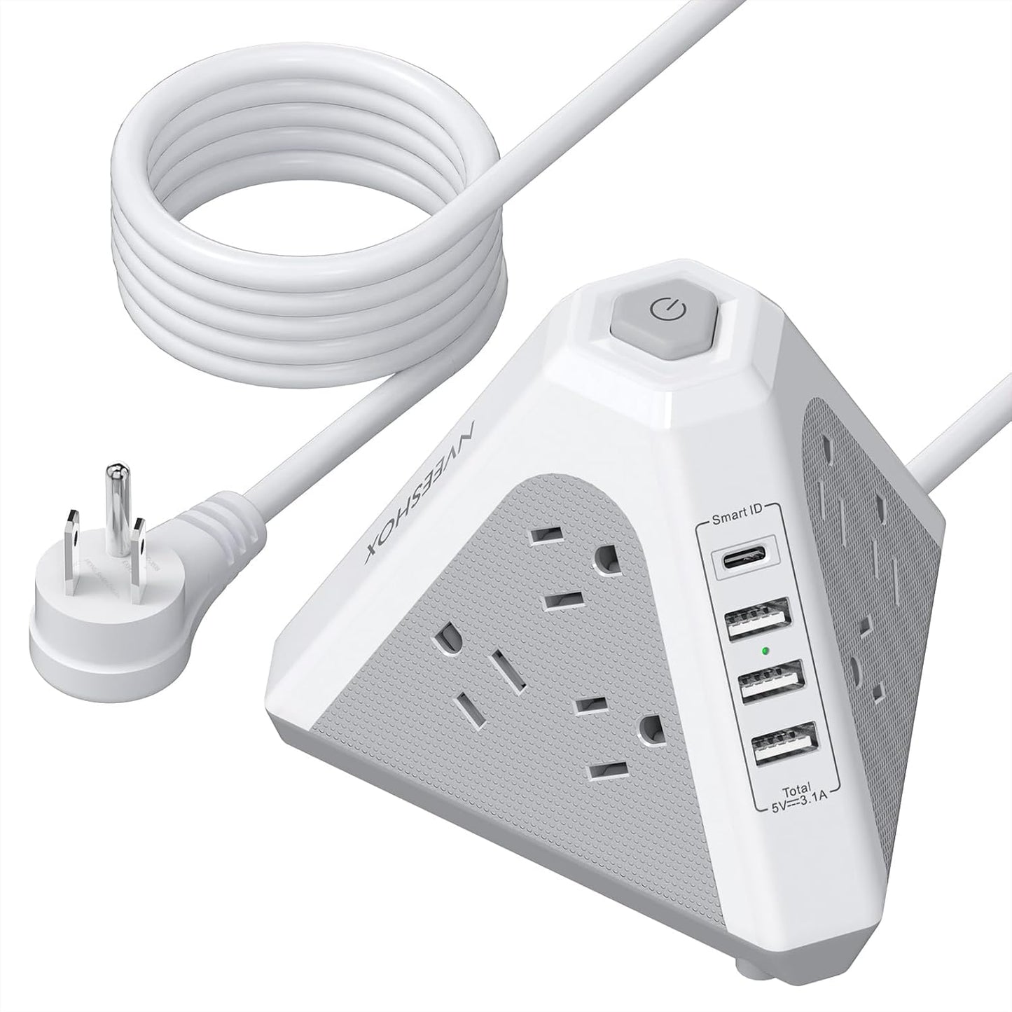 Tower Surge Protector Power Strip with USB Ports for Home Use
