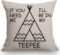 SSOIU Teepee Throw Pillow Case: Cozy Home Decor