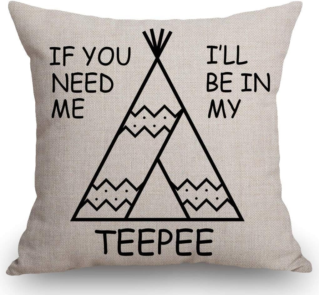 SSOIU Teepee Throw Pillow Case: Cozy Home Decor