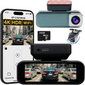 4K Dash Cam Front and Rear Dual Camera - Clear Night Evidence