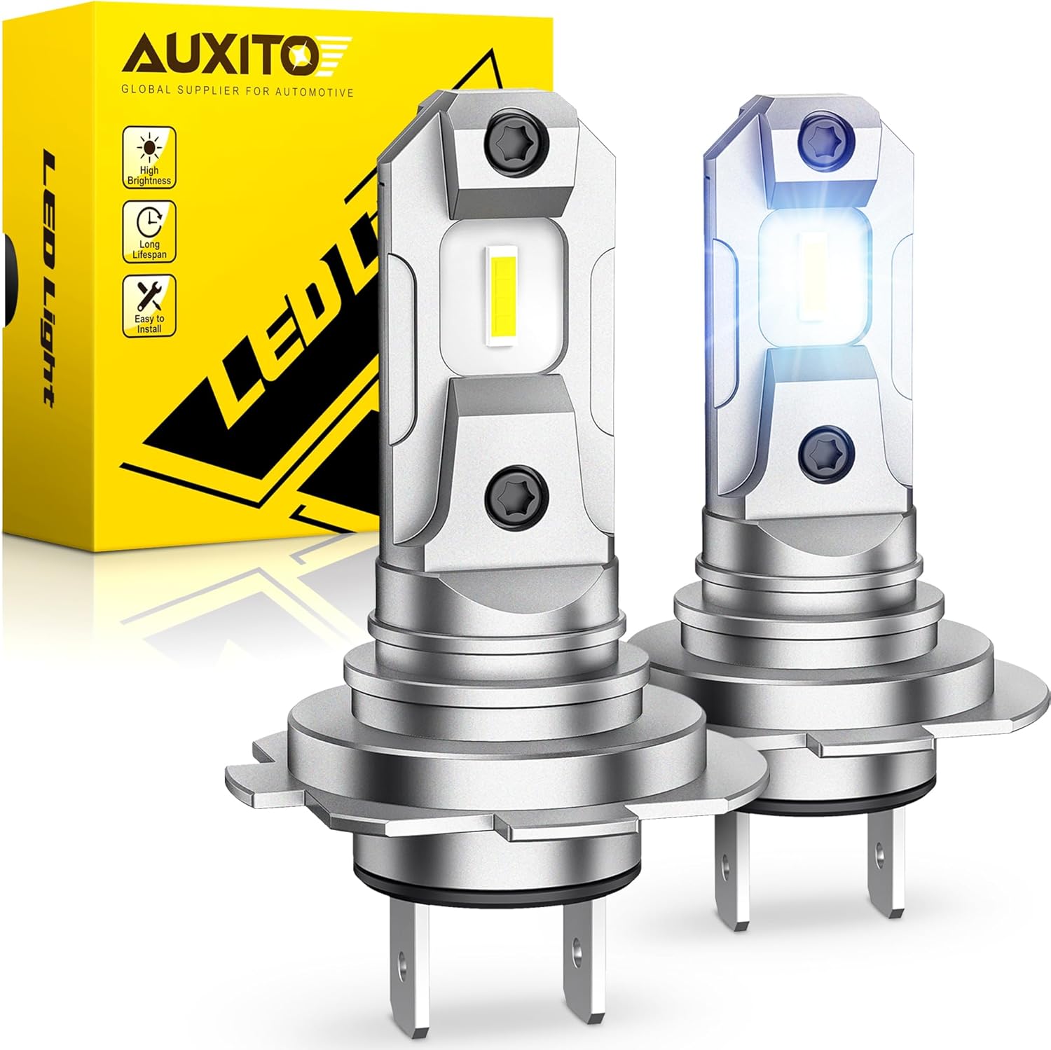 AUXITO H7 Forward Light Bulbs - Super Bright 6500K White Lighting