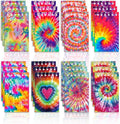 Tie Dye Mini Notepads 24 Pack - Spiral Pocket Notebooks for Parties