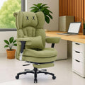 Big and Tall Office Chair Green - High Back with Footrest