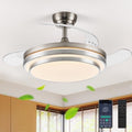 42 Inch Fandelier Ceiling Fan with Light - Retractable LED Dimmable