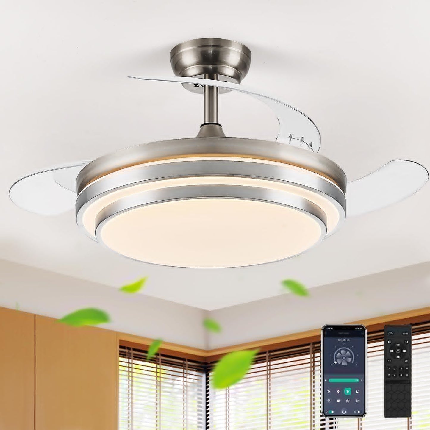 42 Inch Fandelier Ceiling Fan with Light for Modern Spaces