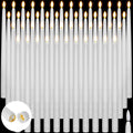 12.4 in Flameless Taper Candles 50 Pack - Realistic Flicker