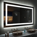 LED Bathroom Mirror 40in x 24in with RGB Backlit and Anti-Fog