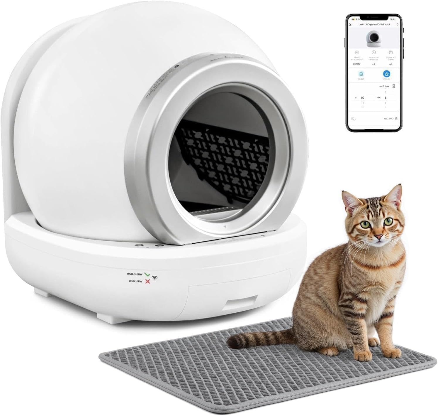 WARCAT Self-Cleaning Litter Box for Multiple Cats