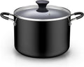 Cook N Home Nonstick Stockpot with Lid 8-QT - Even Heat, Easy Cleanup