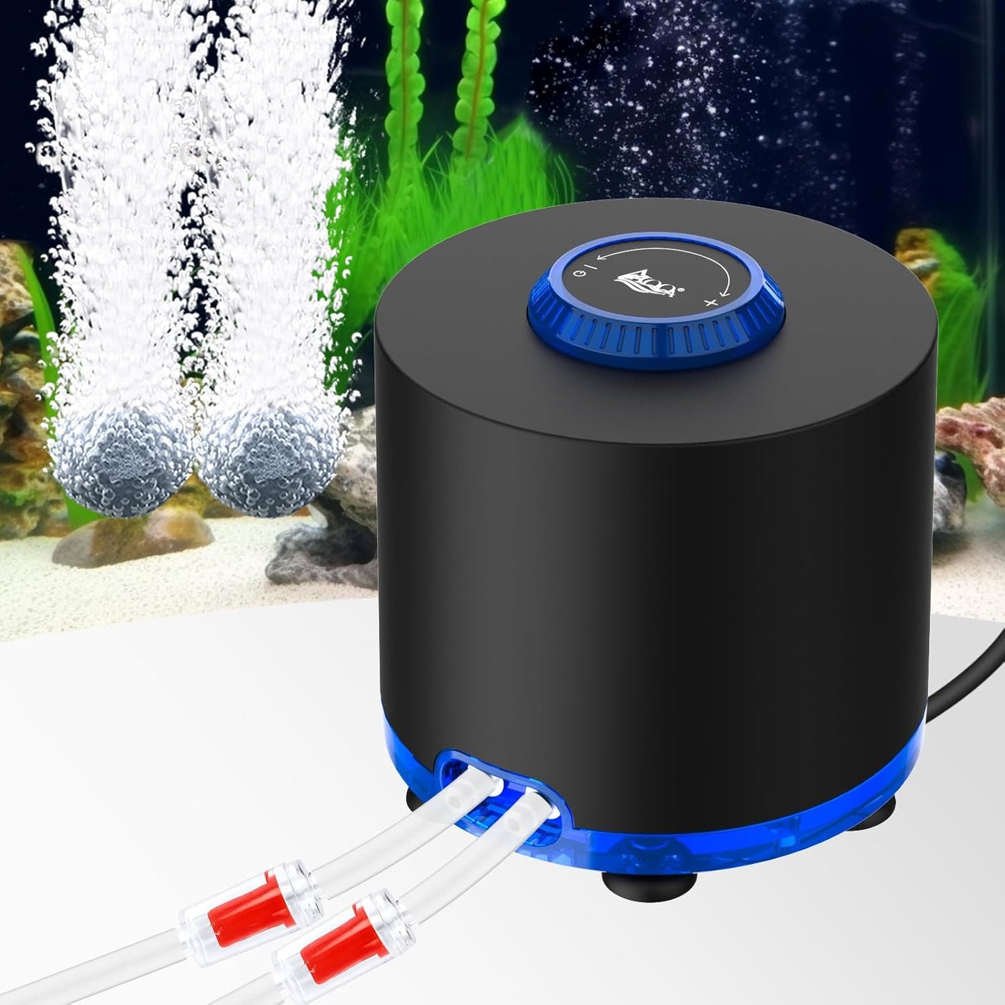 AQQA Aquarium Air Pump: Quiet, Powerful Aerator for Fish Tanks