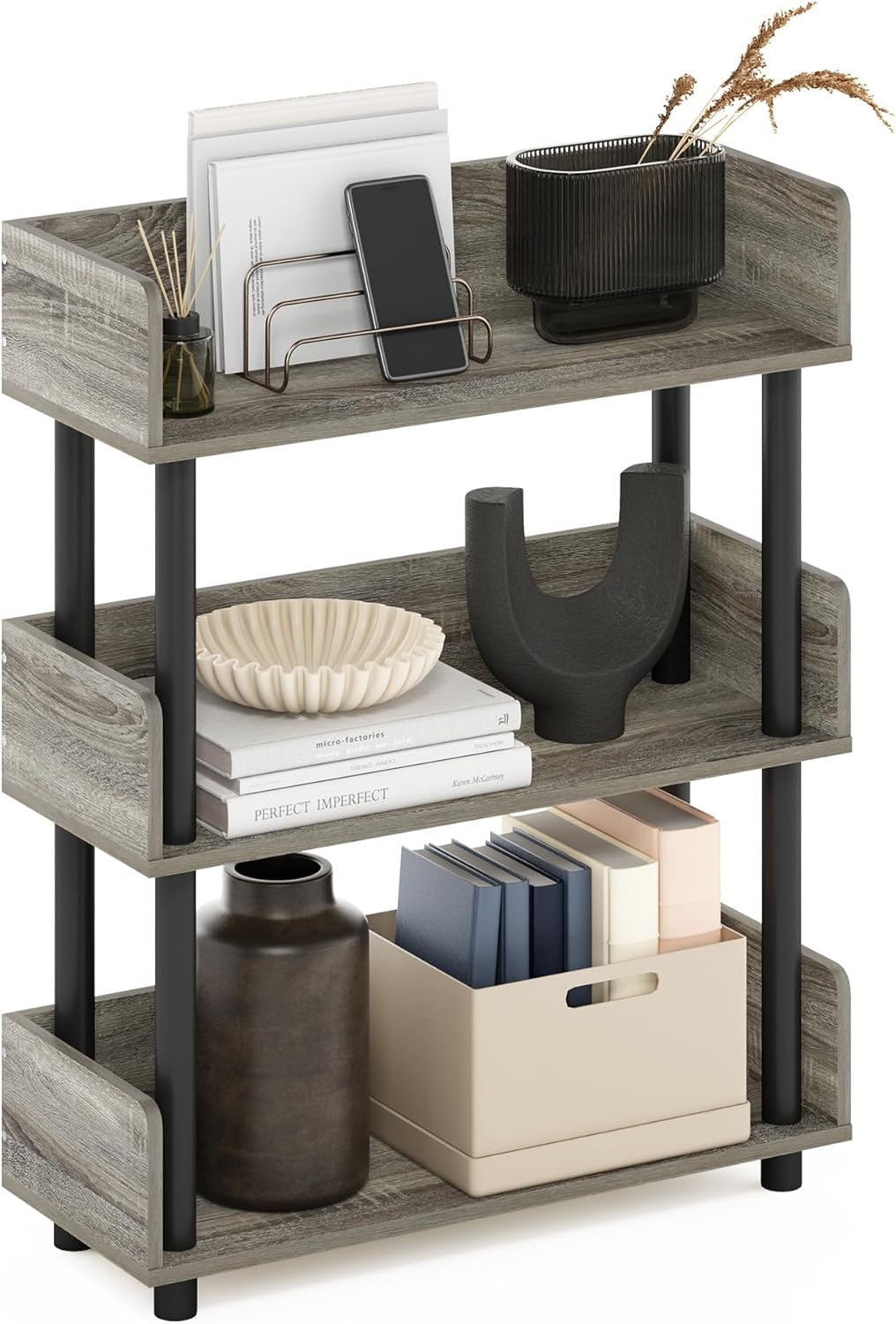 Furinno Turn-N-Tube 3-Tier Display Rack for Home and Office