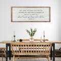 Bible Verse Wall Art Jeremiah 29:11 Print Sign 32in x 12in - Rustic