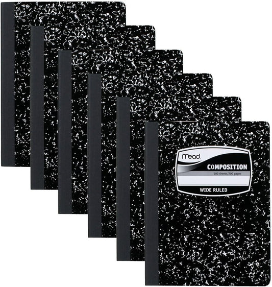 Pack of 6 Mead Composition Notebooks