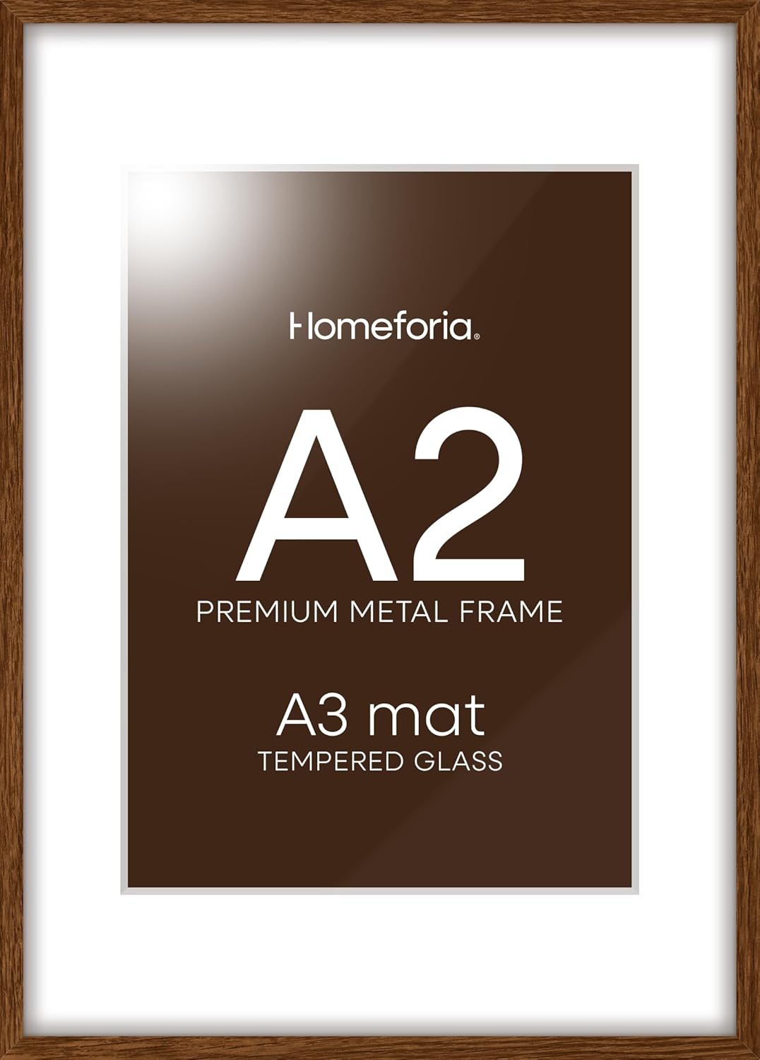 Homeforia A2 Picture Frame in Dark Oak for Elegant Display