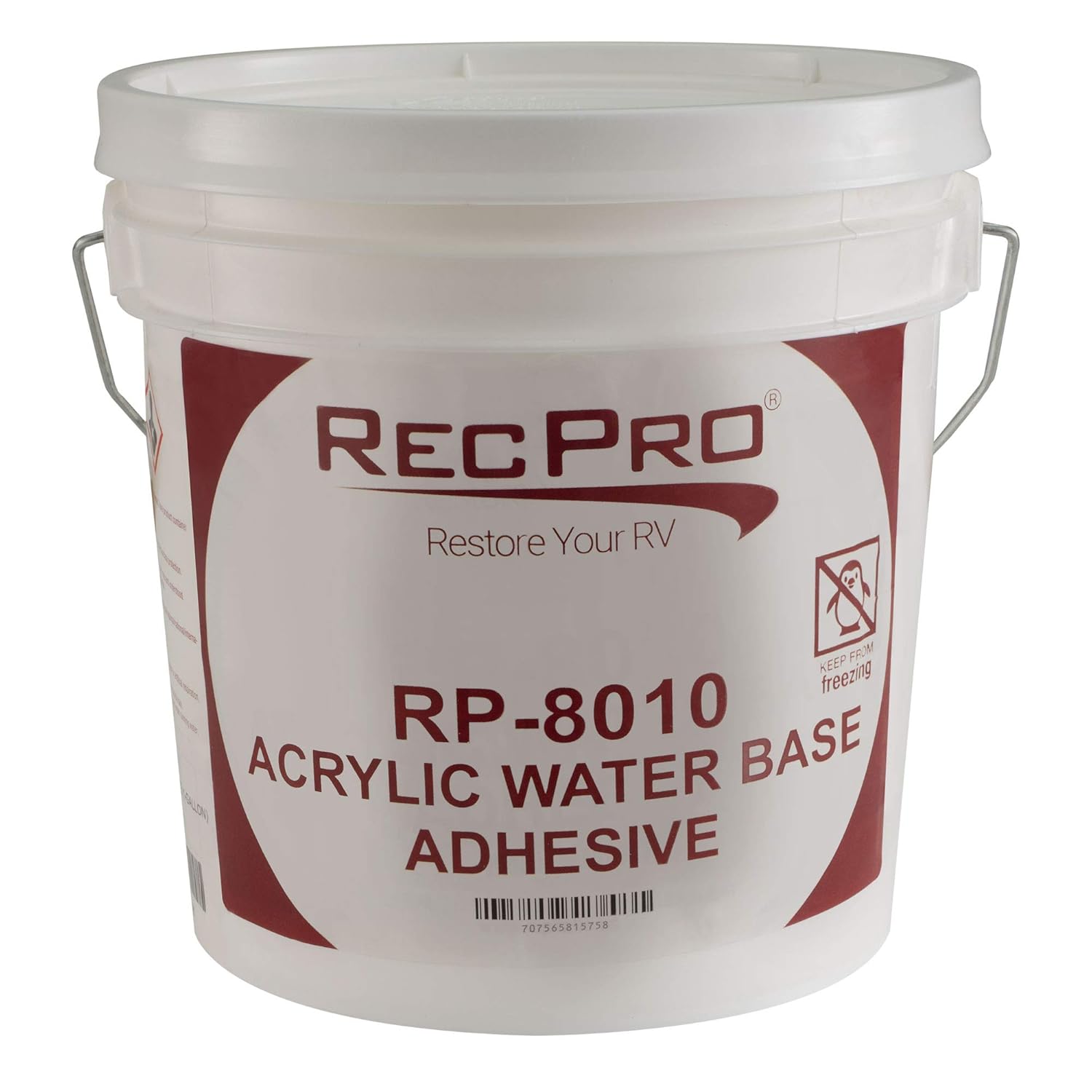 RecPro RV Rubber Roof Adhesive 8010 - Water-Based Universal Glue