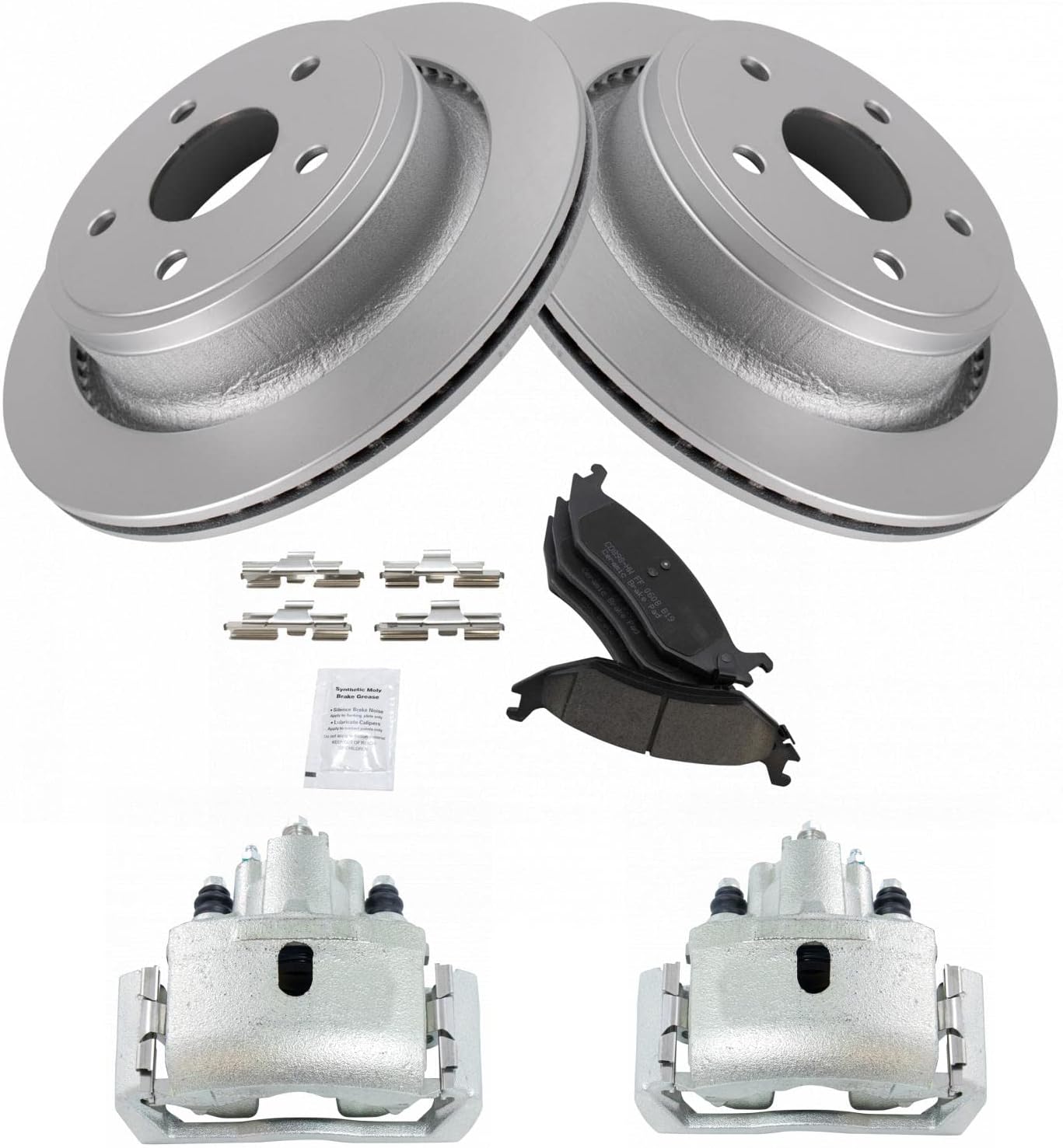 TRQ Rear Brake Pad & Rotor Kit for Chrysler Aspen & Dodge Durango