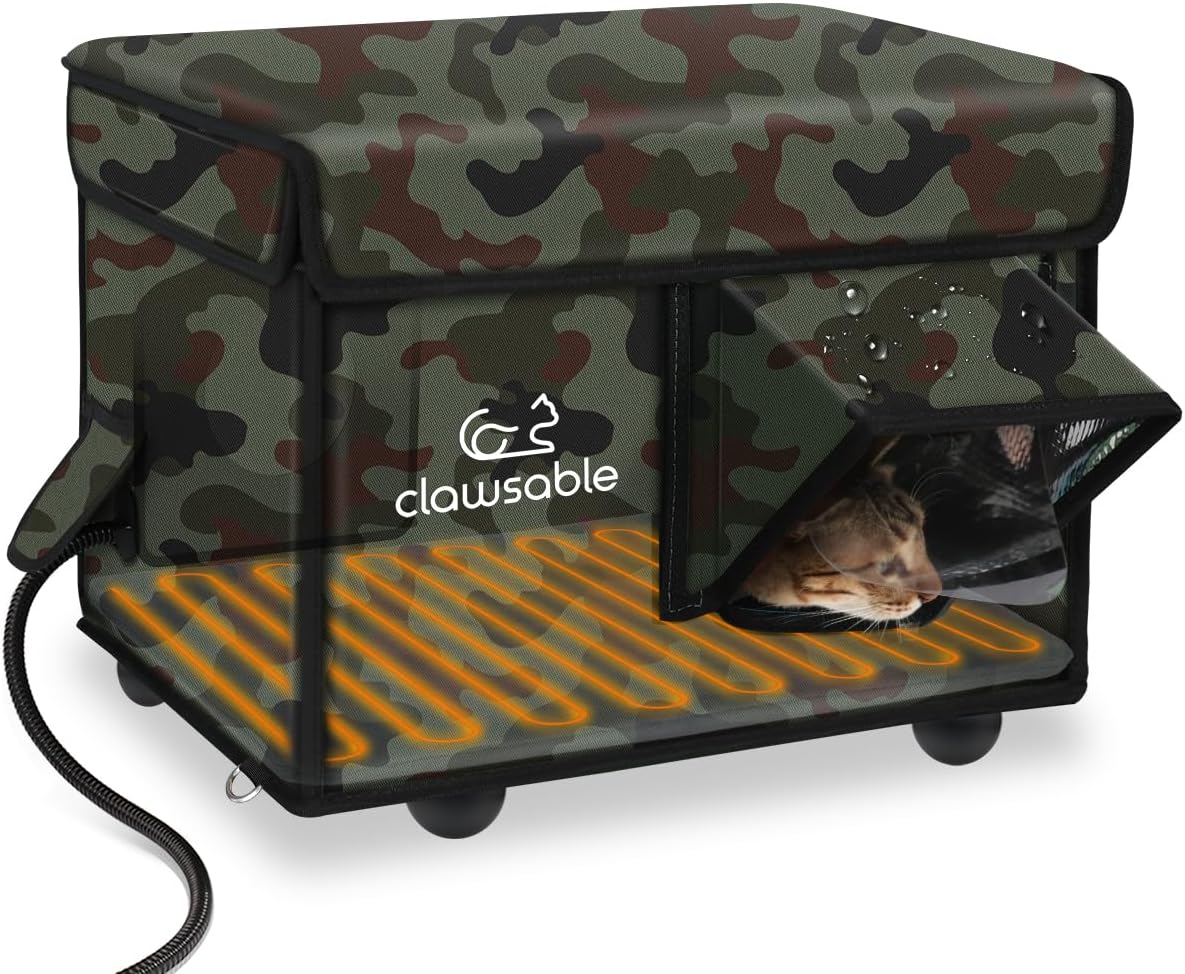 Indestructible Heated Cat House for Outside Cats in Winter