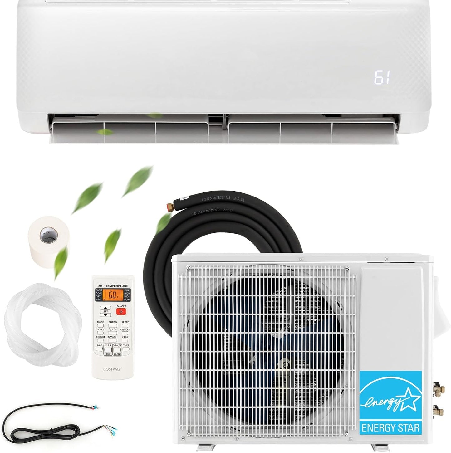 Efficient 12000BTU Mini Split AC/Heater - SIMOE