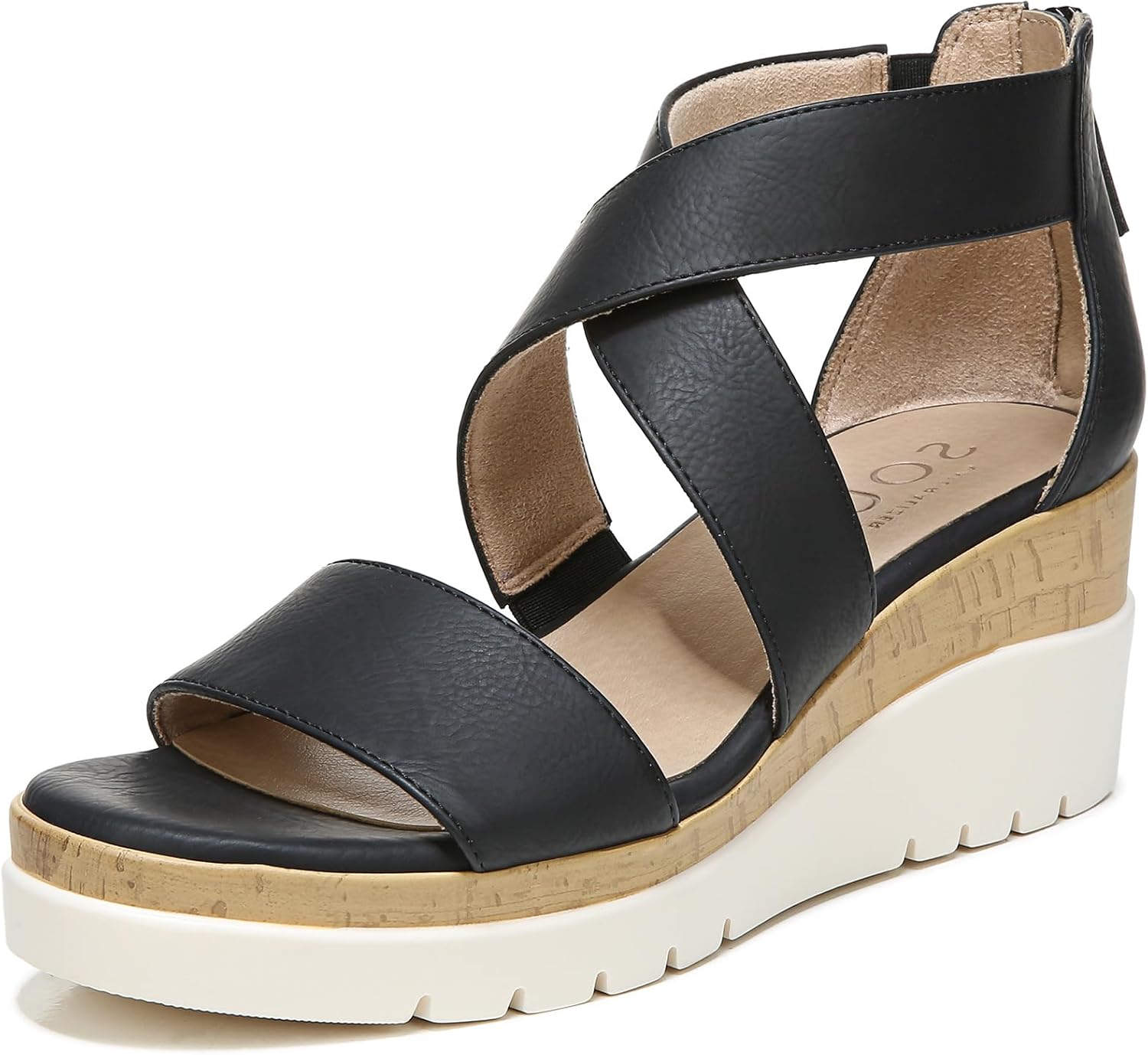 Naturalizer Women's Soul Goodtimes Wedge Sandal for Comfort