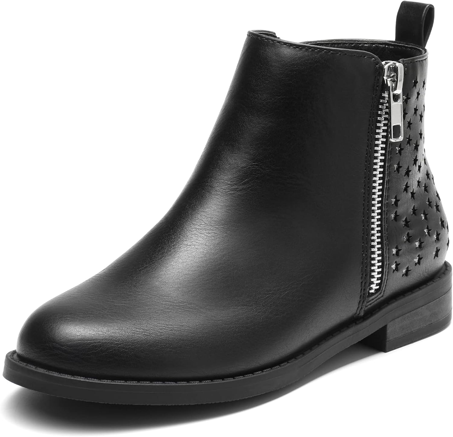 DREAM PAIRS Girls Ankle Boots with Side Zipper for Kids