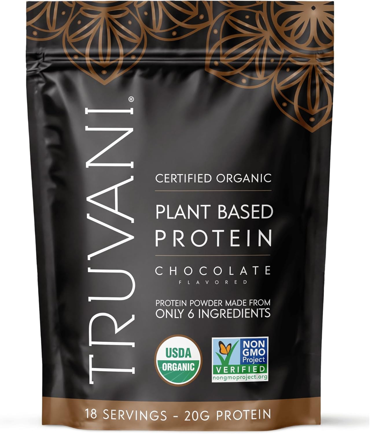 Truvani Vegan Pea Protein Powder | Chocolate Flavor Delight