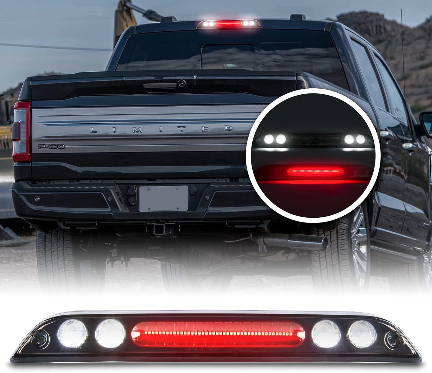 Gempro LED 3rd Brake Light for Ford F150 - High Mount Stop Light