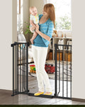 34in Extra Tall Baby Gate for Stairs - Auto Close Safety Gate