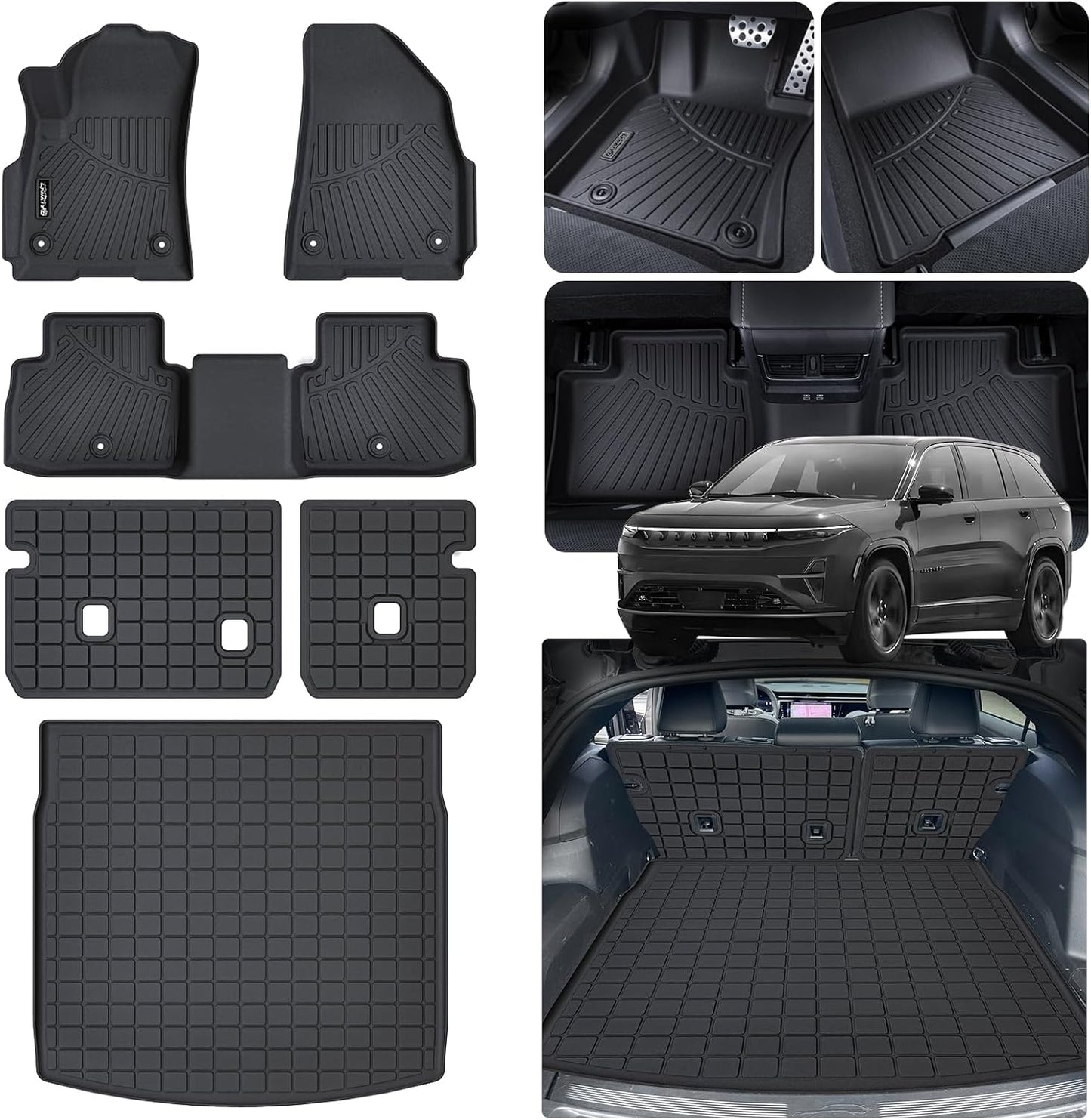Custom Fit Floor Mats for 2025 Jeep Wagoneer S 4xe EV