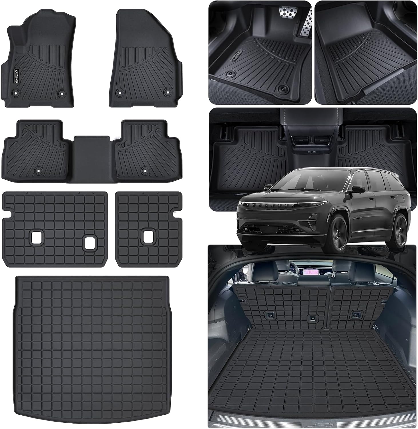Custom Fit Floor Mats for 2025 Jeep Wagoneer S 4xe EV