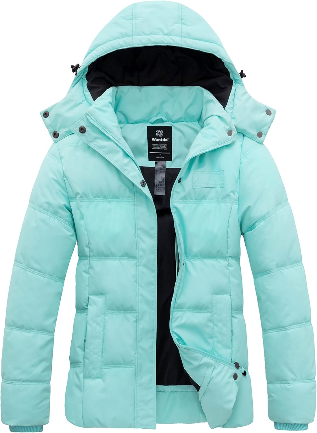 Wantdo Women's Hooded Warm Winter Coat for Cold Weather