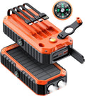 QiSa Solar Charger Power Bank 40000mAh - Rugged Portable Emergency
