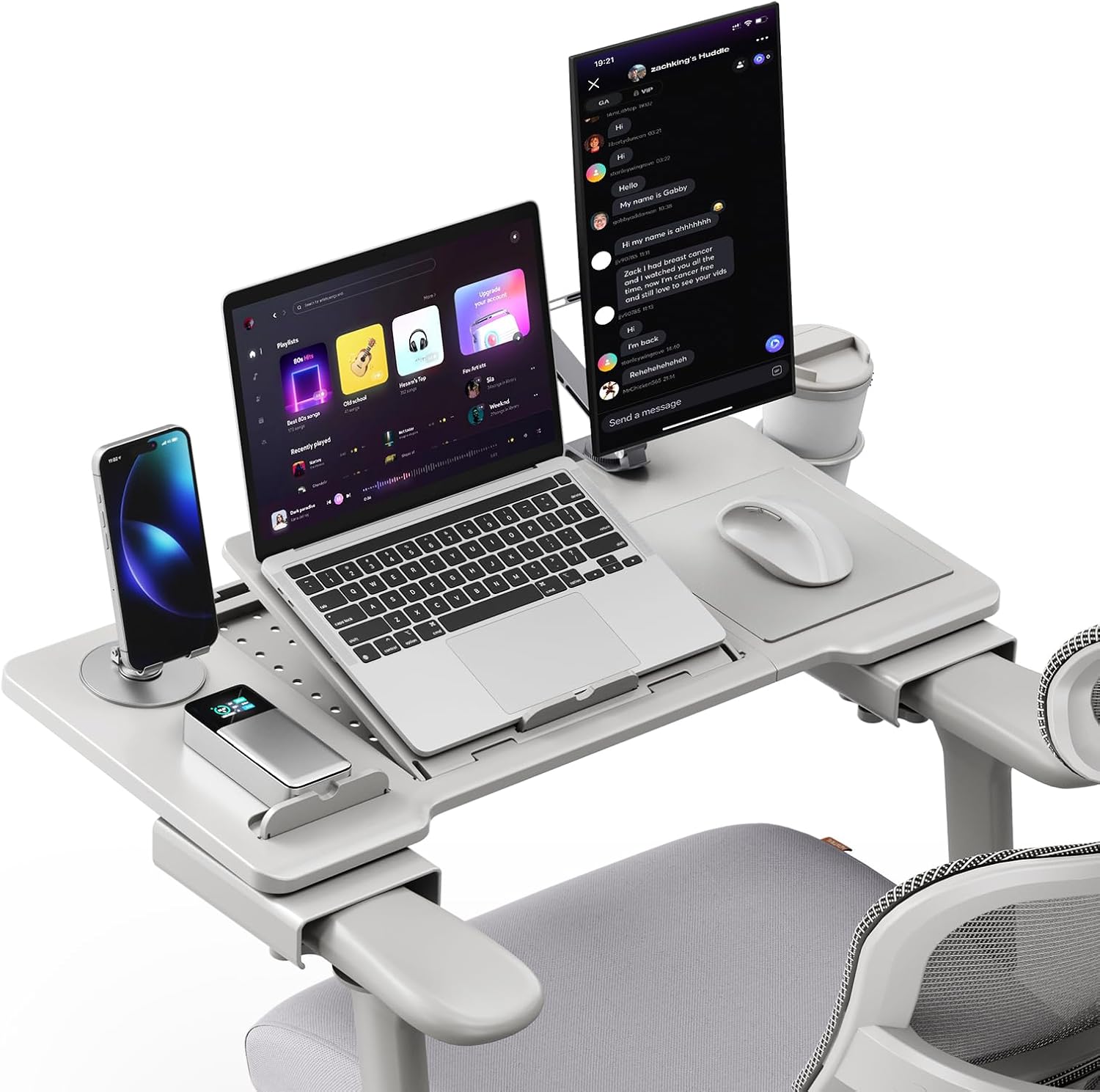 Adjustable Laptop Tray with Wrist Rest - Newtral