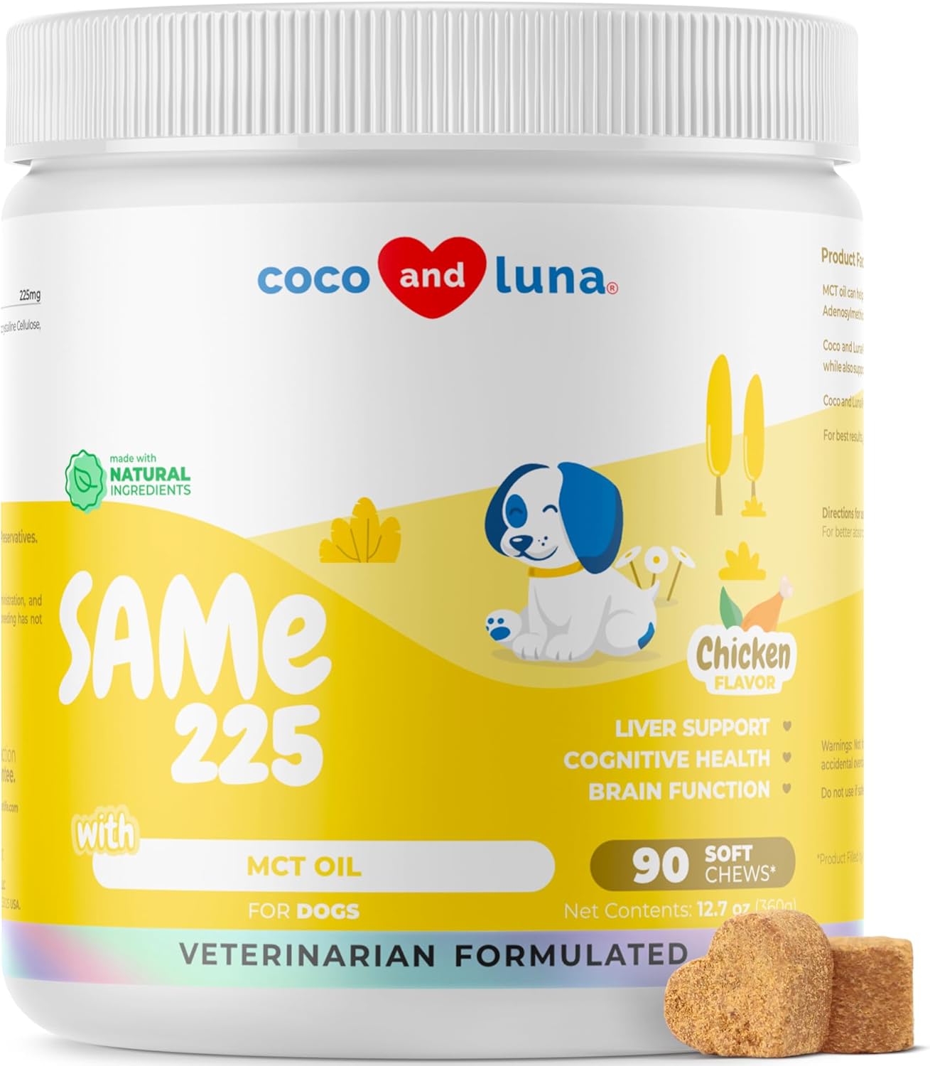 Same for Dogs - 90 Soft Chews for Brain and Liver Health