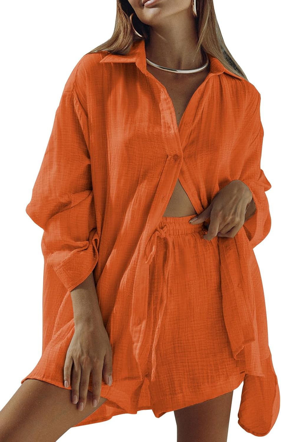 Fixmatti Women 2 Piece Outfits for Casual Summer Chic Style