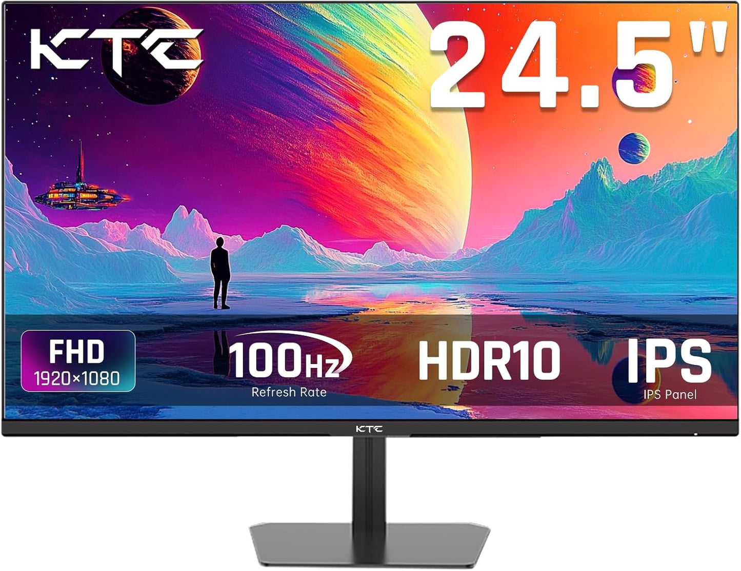 KTC 24.5 Inch 100Hz IPS Computer Monitor for Gaming and Work