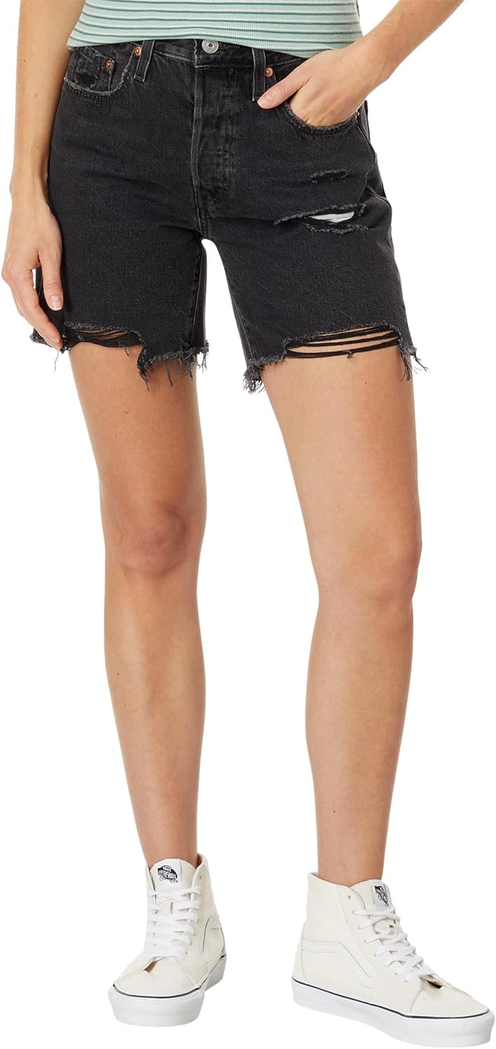 Levi's Women's 501 Mid Thigh Short - Classic Denim Style