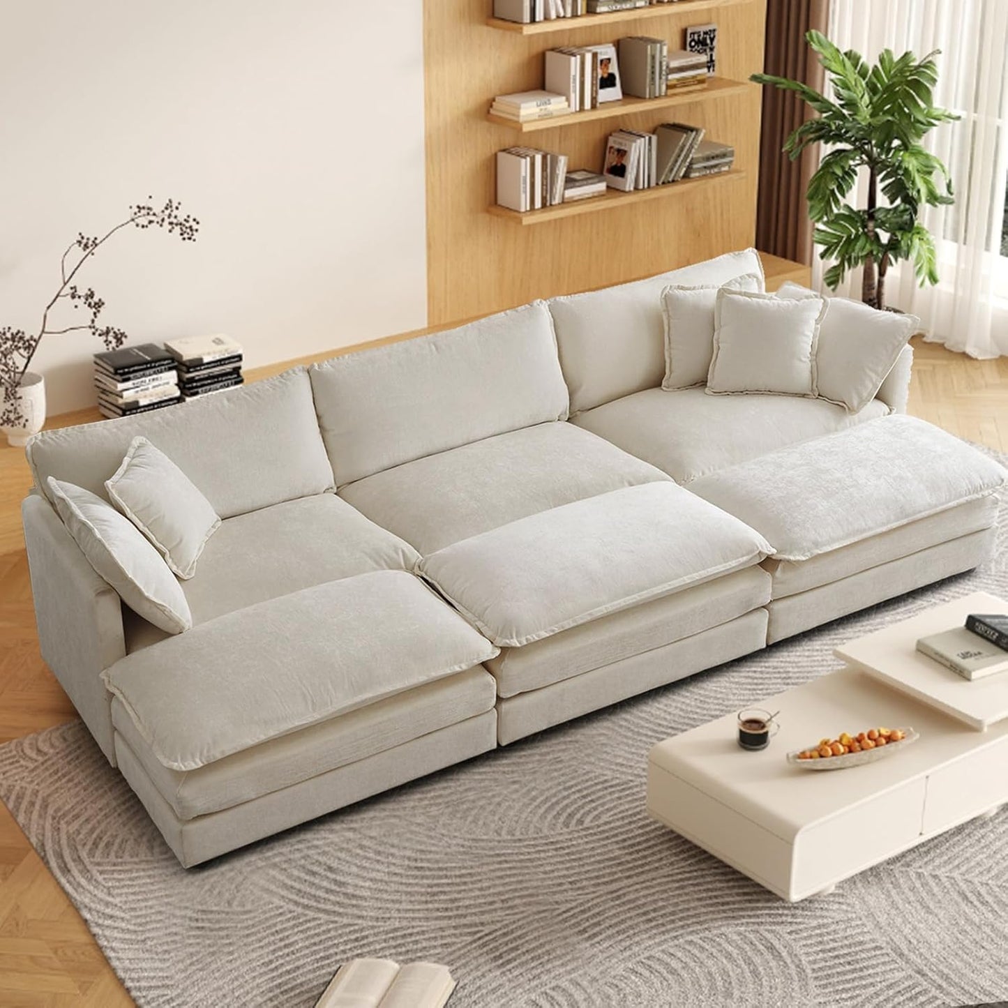 Chenille Sectional Sofa: Comfy Modular Design for Any Space