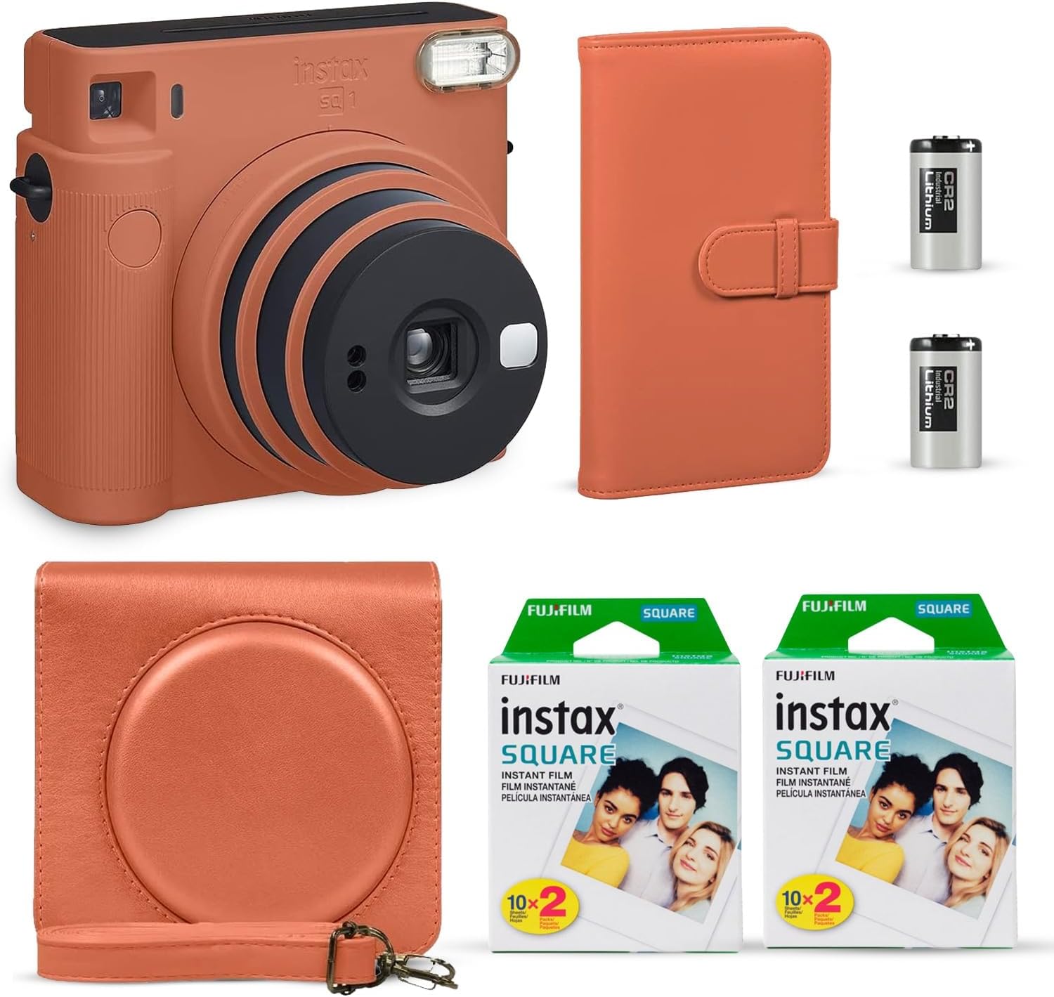 Instax Square SQ1: Terracotta Orange Bundle