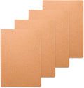 A5 Kraft Paper Notebook 4 Pack - Lined Journal Set for Notes