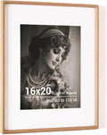 16x20 Picture Frame with USA-Sourced Oak Wood for Photos