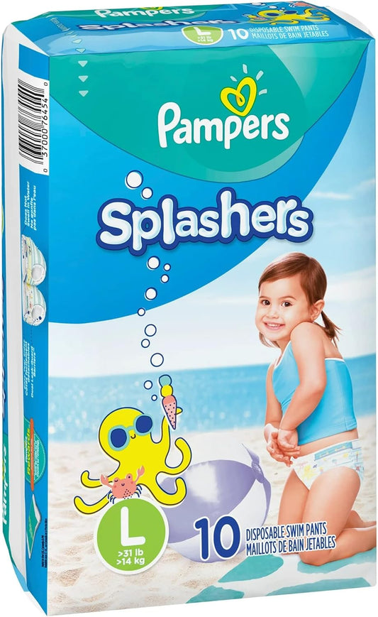 10ct Disposable Large Swim Diapers: Secure, Hassle-Free Swimming