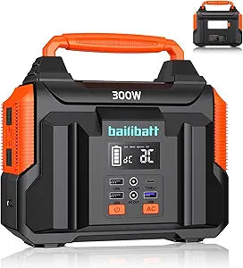 Portable Power Station 300W Peak 600W for Home Camping Use