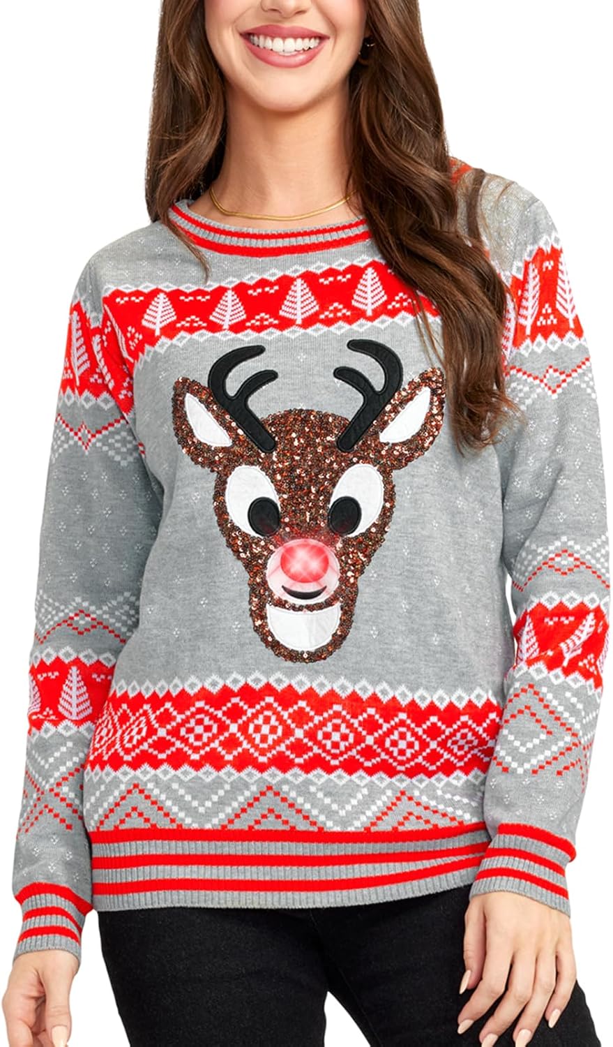 Light-Up Christmas Sweaters for Women - Fun Holiday Pullovers